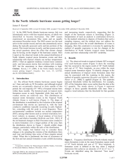 Is the North Atlantic hurricane season getting longer?