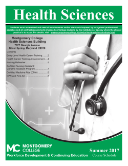 Health Sciences Brochure