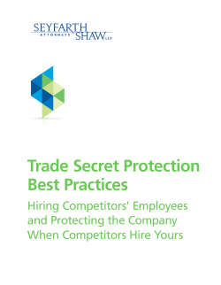 Trade Secret Protection Best Practices