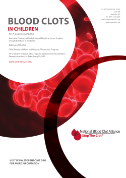 Blood Clots in Children PDF