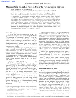 Magnetostatic interaction fields in first-order-reversal-curve