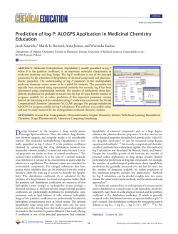 Prediction of log P: ALOGPS