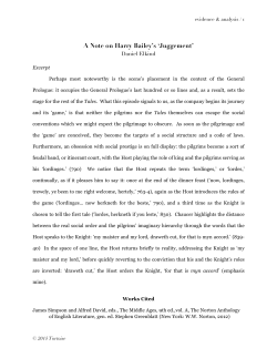 A Note on Harry Bailey`s `Juggement`