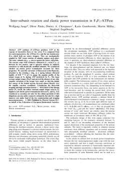 Inter-subunit rotation and elastic power transmission in F0F1
