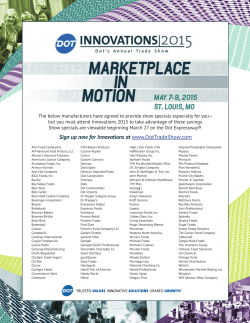 Sign up now for Innovations at www.DotTradeShow.com