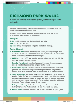 RICHMOND PARK WALKS