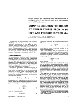 compressibilities for helium at temperatures - Deep Blue