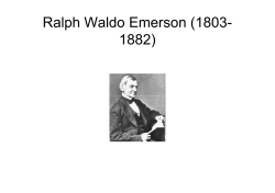 Emerson e Thoreau [modalit&agrave; compatibilit&agrave;]
