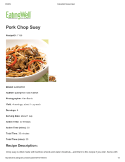Pork Chop Suey