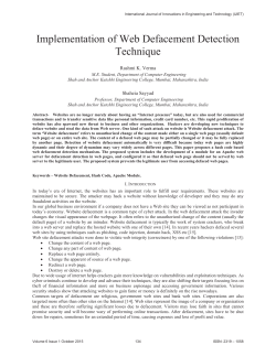 Implementation of Web Defacement Detection Technique
