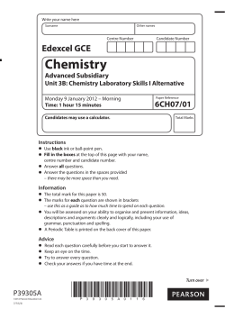 Question paper - Edexcel