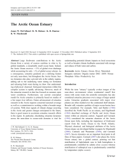 The Arctic Ocean Estuary | SpringerLink
