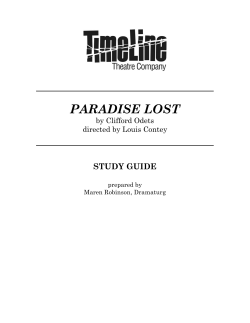 paradise lost - TimeLine Theatre