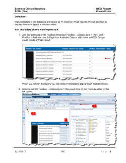 Blank Fields Shown as Hash or Pound in WEBI