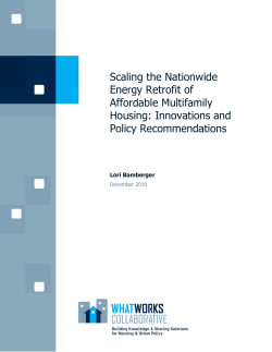 Sca Ene Affo Hou Polic ling th ergy R ordabl using: cy Re he Nat