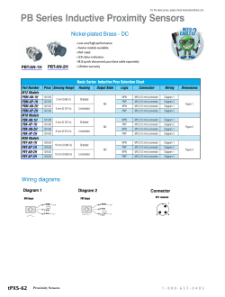 18mm PB Series Inductive Proximity Sensors