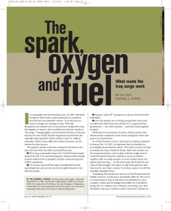 andfuelWhat made the Iraq surge work