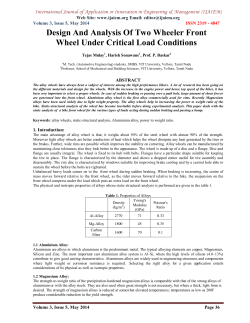 Design And Analysis Of Two Wheeler Front Wheel Under