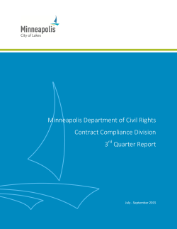 Minneapolis Department of Civil Rights Contract Compliance