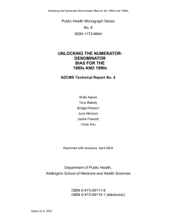 Unlocking the Numerator-Denominator Bias for the 1980s and 1990s