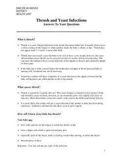 Thrush and Yeast Infections: Answers to Your Questions