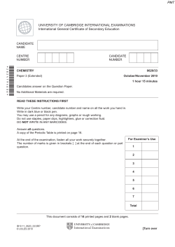 November 2010 (v3) QP - Paper 3 CIE Chemistry IGCSE