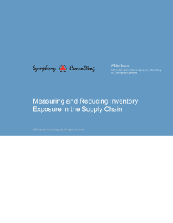 Measuring and Reducing Inventory Exposure in the Supply Chain