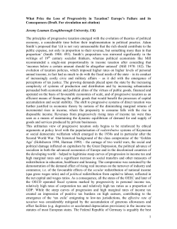 The principles of progressive taxation emerged with the evolution of