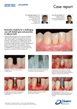 Case report - inspiration – DENTSPLY Implants