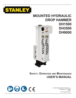 mounted hydraulic drop hammer dh1500