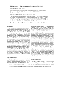 Full Text - Verlag der Zeitschrift f&uuml;r Naturforschung