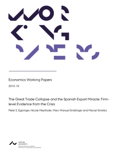The Great Trade Collapse and the Spanish Export