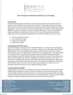 Core Strength - Desert Pain Specialists