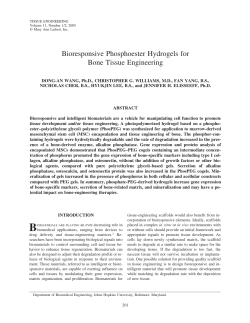 Bioresponsive Phosphoester Hydrogels for Bone Tissue Engineering