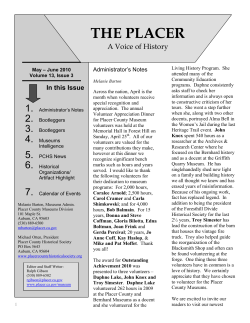 May-June - Placer County Historical Society