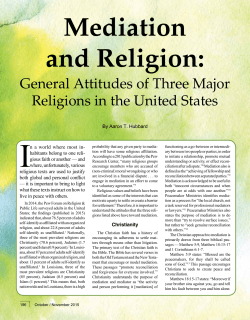 Mediation and Religion - Louisiana State Bar Association