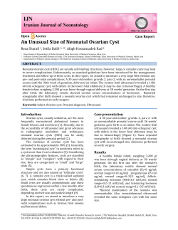 - Iranian Journal of Neonatology