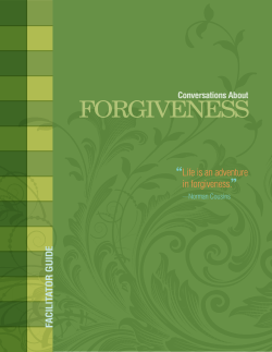 four conversations about forgiveness