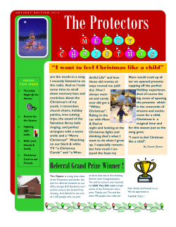 2014 Holiday Newsletter - Protectors Insurance, LLC