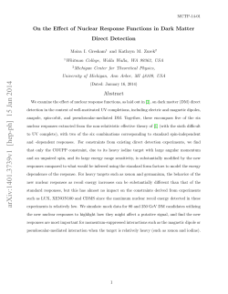 On the Effect of Nuclear Response Functions in Dark Matter Direct