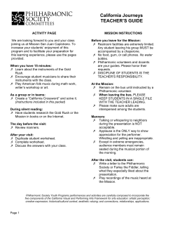 California Journeys TEACHER`S GUIDE