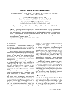 Texturing Implicit Models - Department of Computer Science