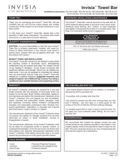 Booklet DC154C RevB - Instructions, Invisia Towel Bar.ai