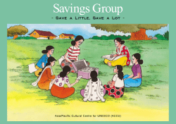 Savings Group: Save a Little, Save a Lot