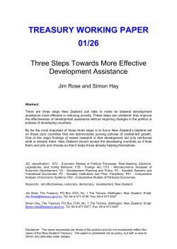 Three Steps Towards More Effective Development Assistance