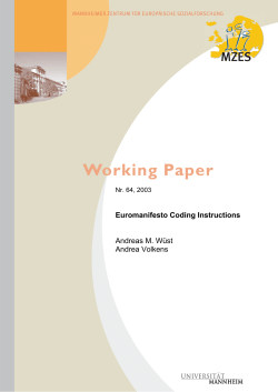 MZES Working Paper 64