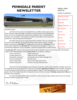 penndale parent newsletter - North Penn School District