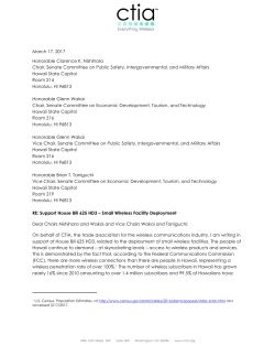 Federal and State legislative activity March 17, 2017 CTIA Letter in