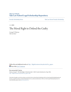 The Moral Right to Defend the Guilty