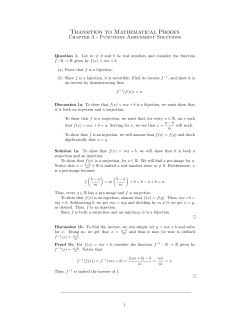 Functions Solutions
